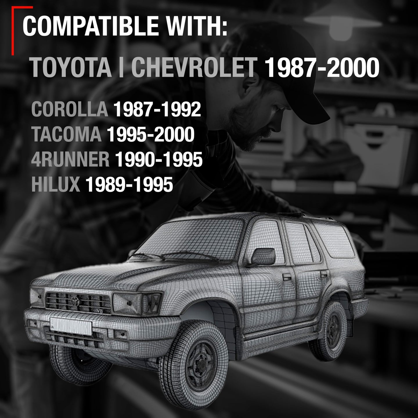 1988-2000 Toyota Corolla 4Runner Pickup Tacoma Geo Prizm Interior Front and Rear Driver Door Handle - Brown Plastic - Brown,Driver Door Handle