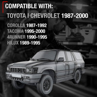 1988-2000 Toyota Corolla 4Runner Pickup Tacoma Geo Prizm Interior Front and Rear Driver Door Handle - Brown Plastic - Brown,Driver Door Handle