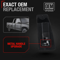 1999-2007 Chevrolet Silverado 1500 2500 GMC Sierra 1500 2500 3500 Extended Cab Rear Passenger Door Handle - Upgraded Metal - Right Side Ext Cab Handle (Metal)