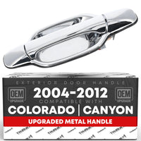Chevrolet Colorado Rear Driver Door Handle - All Chrome Finish, Exterior Upgrade for GMC Canyon - Rear Driver Side Handle
