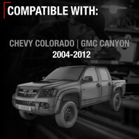 Chevrolet Colorado Rear Driver Door Handle - All Chrome Finish, Exterior Upgrade for GMC Canyon - Rear Driver Side Handle
