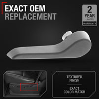 2007-2014 Chevrolet Avalanche Silverado Suburban GMC Sierra Yukon XL Seat Recliner Handle Front/Rear Left - Textured Black - Driver Recliner Handle