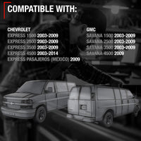 2003-2009 Chevrolet Express Rear Driver Hinged Door Handle, Textured Black - Rear Driver Side Hinged Door