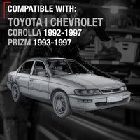 Toyota Corolla Chevrolet Prizm Passenger Door Handle - Front or Rear - Black - Plastic