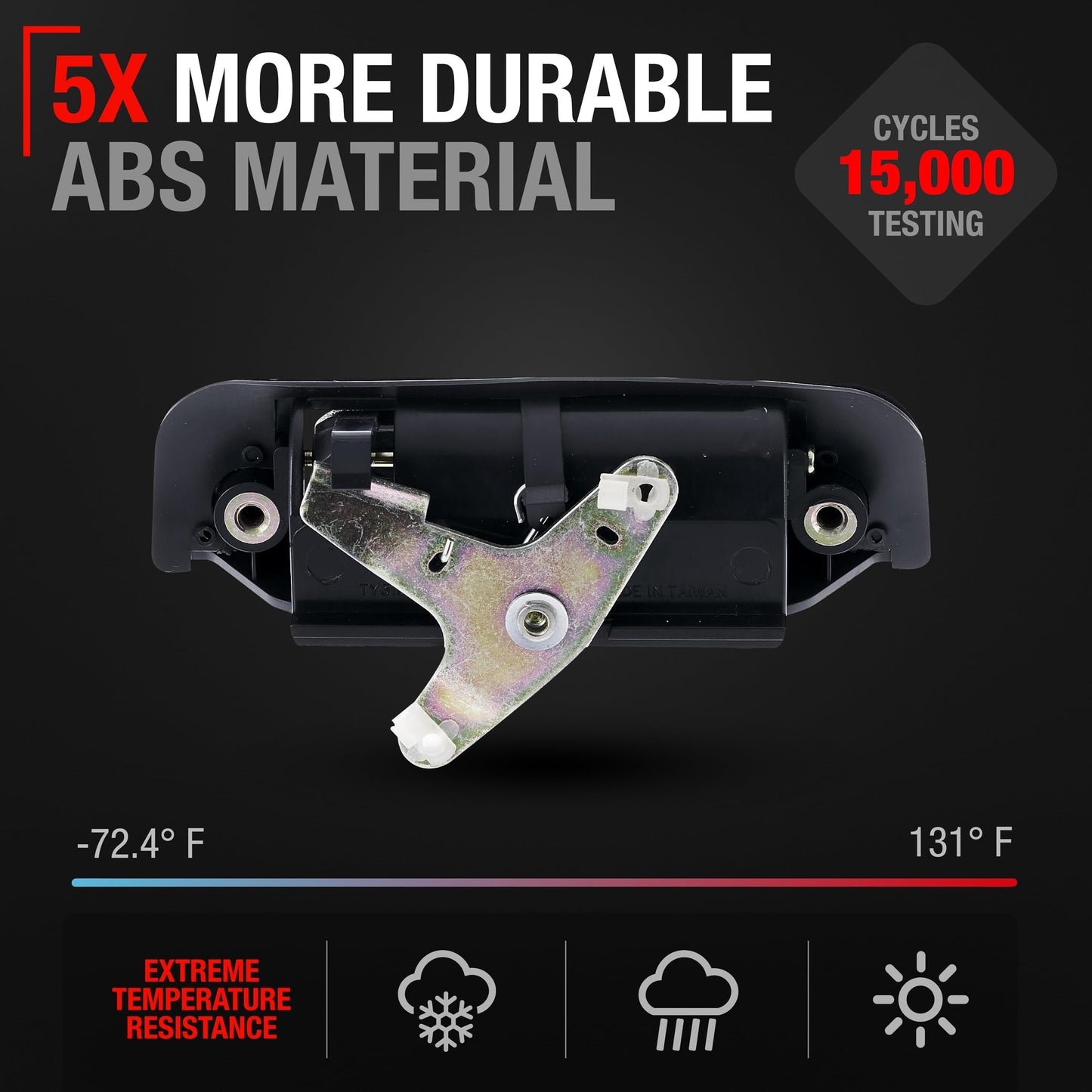 1989-1995 Toyota 4Runner Pickup Tailgate Handle Assembly - OEM Replacement Latch - Platic Tailgate Handle