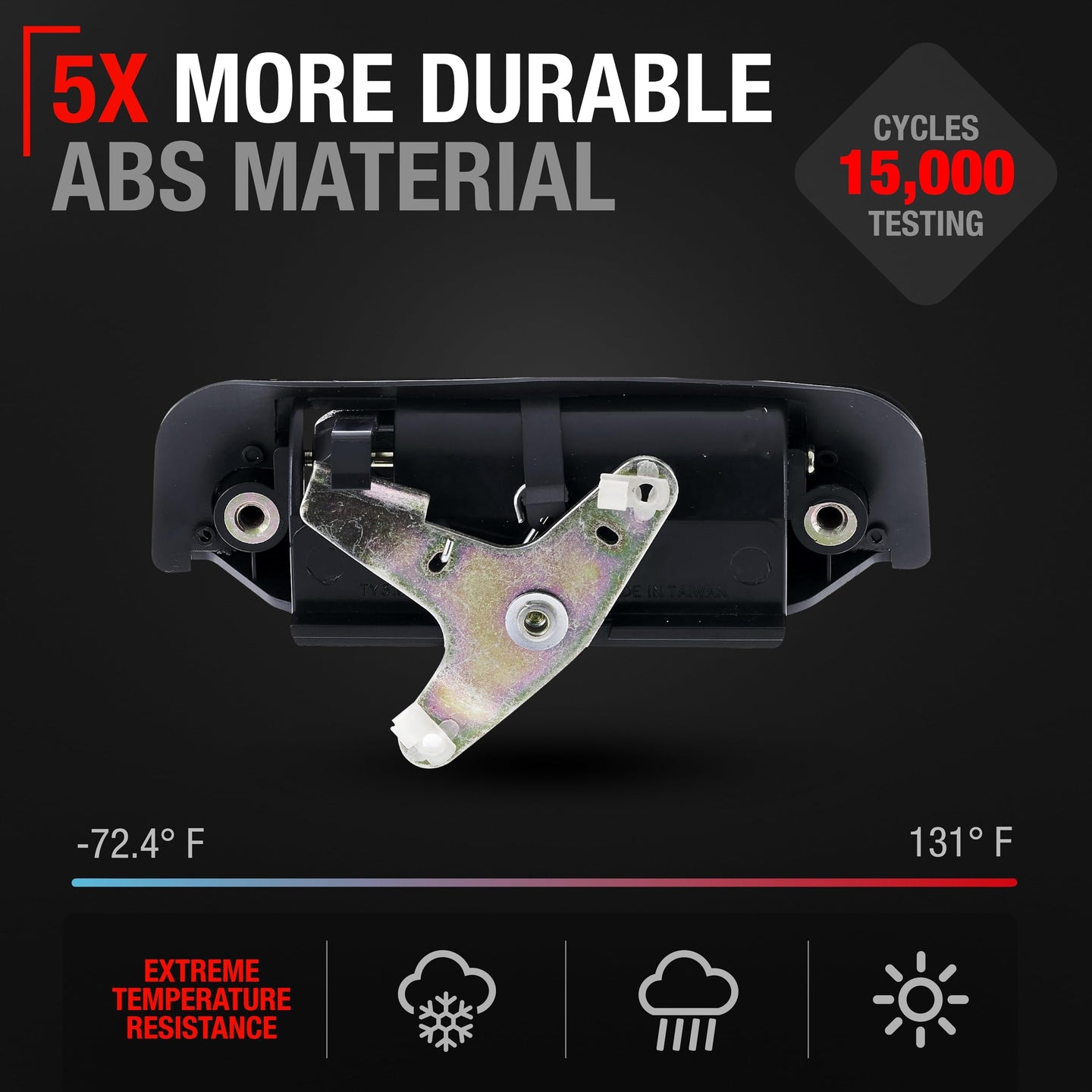 1989-1995 Toyota 4Runner Pickup Tailgate Handle Assembly - OEM Replacement Latch - Platic Tailgate Handle