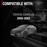 2020-2022 Toyota Corolla Driver Side Mirror Replacement Powered Manual Fold Heated Flat Glass Smooth Black - Driver Side Mirror