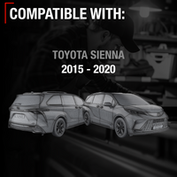 2015-2020 Toyota Sienna Driver Side Mirror Manual Heated Manual Fold Blind Spot Paintable Textured - Driver Side Mirror