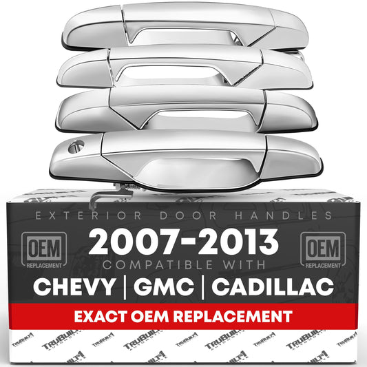 Chevrolet Silverado GMC Sierra Suburban Tahoe Yukon Avalanche Door Handle Set - Front/Rear Driver & Passenger - Front & Rear Right Passenger & Left Driver Sides