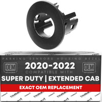 2020-2022 Ford F-250 F-350 Super Duty Crew Cab Extended Cab Parking Sensors Housing Bezel, Interior Rear Driver Side - Rear Bumper Parking Aid Sensor Bezel