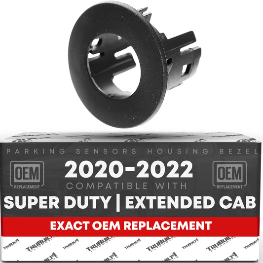 2020-2022 Ford F-250 F-350 Super Duty Crew Cab Extended Cab Parking Sensors Housing Bezel, Interior Rear Driver Side - Rear Bumper Parking Aid Sensor Bezel