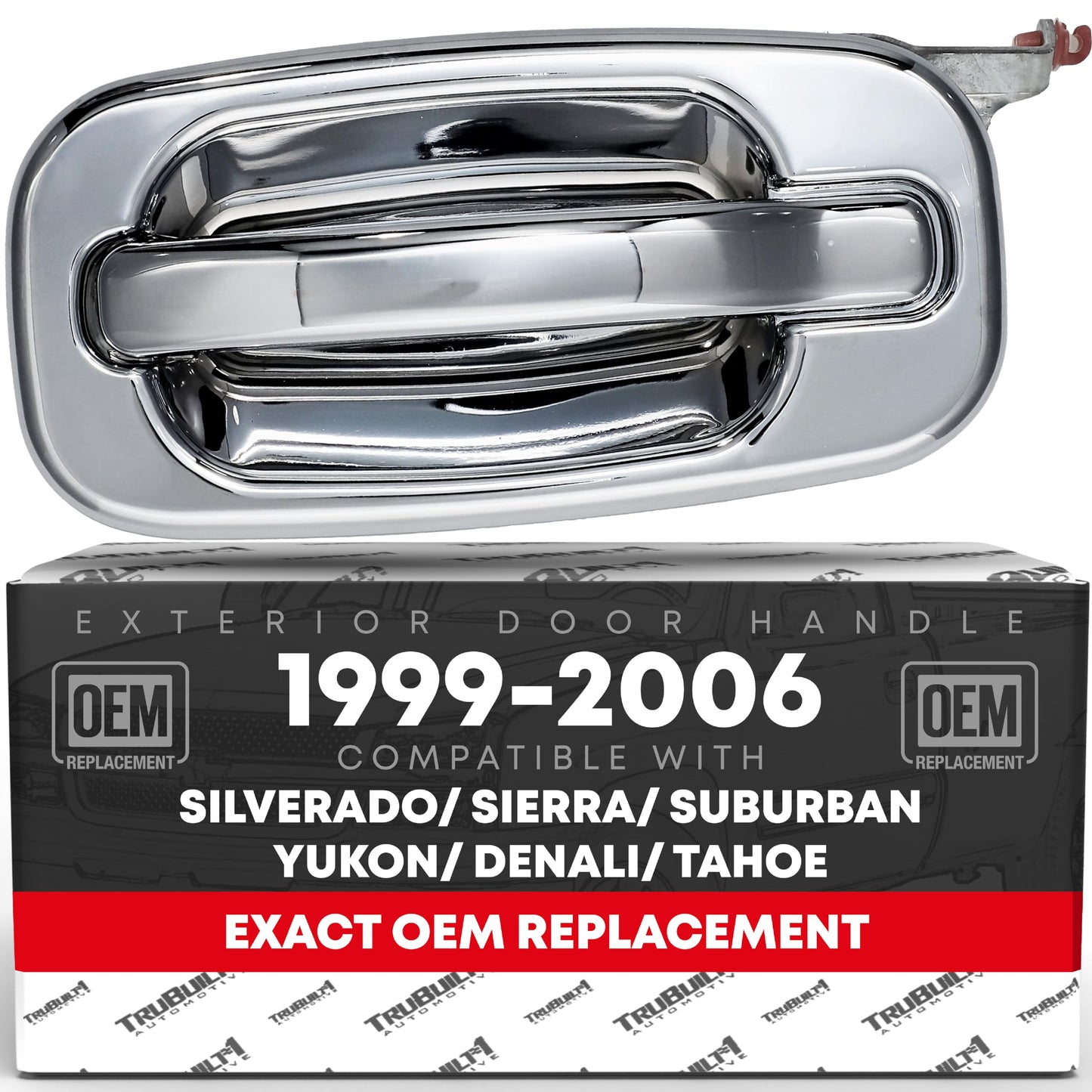 Chevy Silverado Suburban Rear Driver Door Handle - All Chrome - 1999-2006 - Rear Driver Side