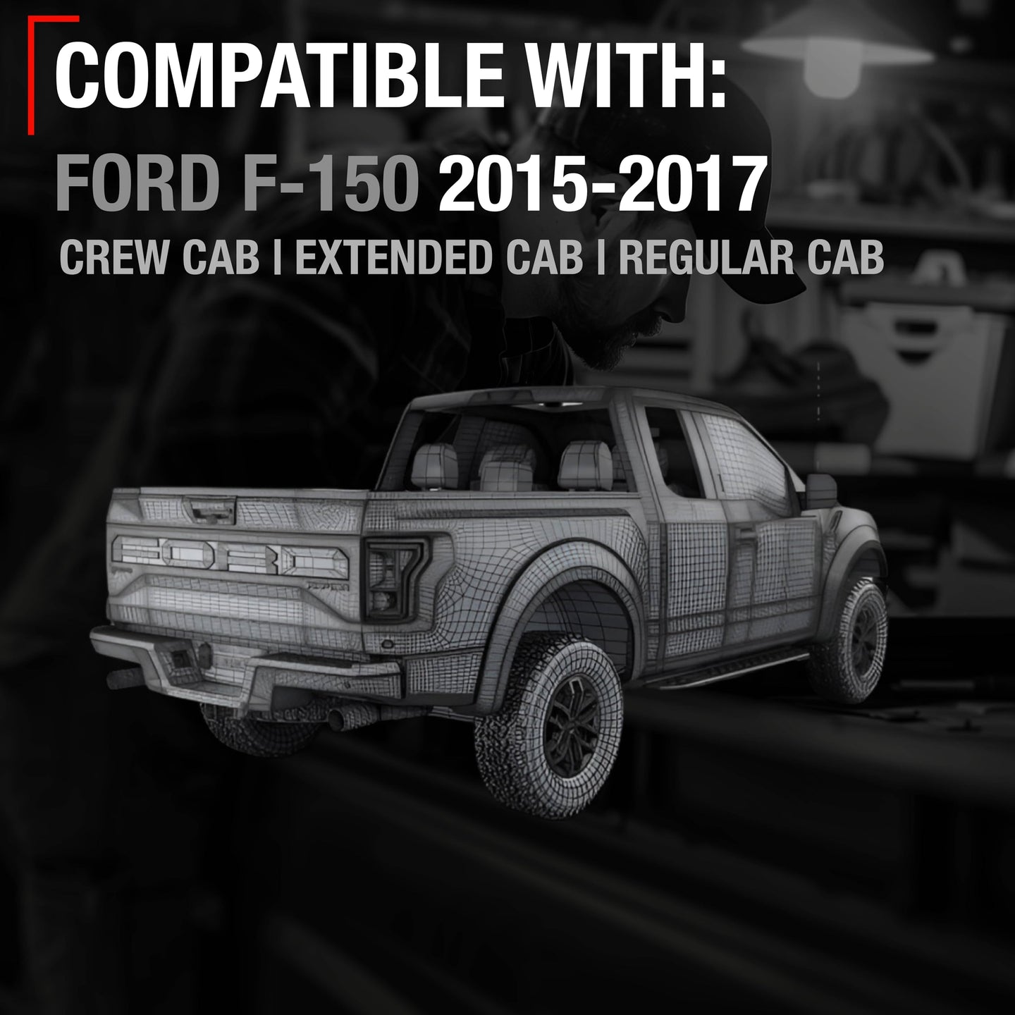 Ford F-150 & Lobo Rear Camera - Backup Reverse Park Assist - 2015-2019
