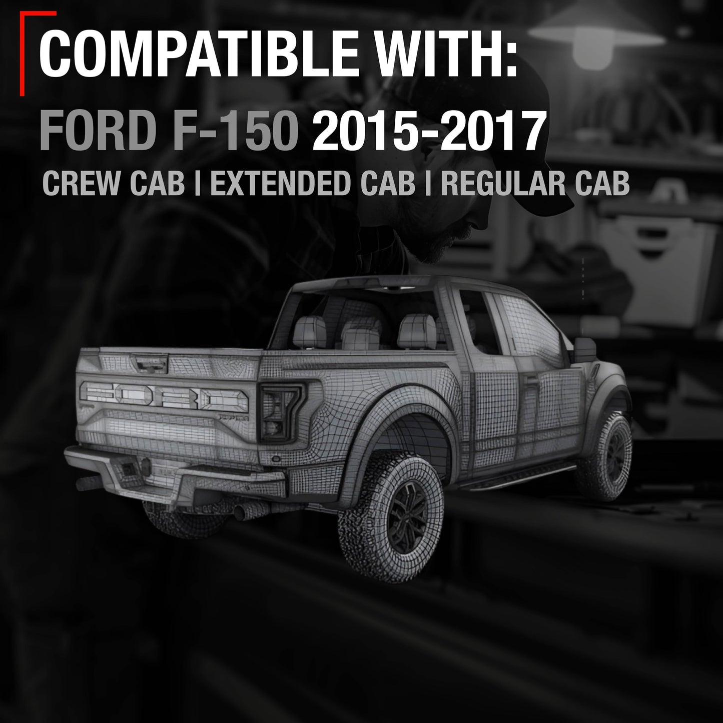 Ford F-150 & Lobo Rear Camera - Backup Reverse Park Assist - 2015-2019