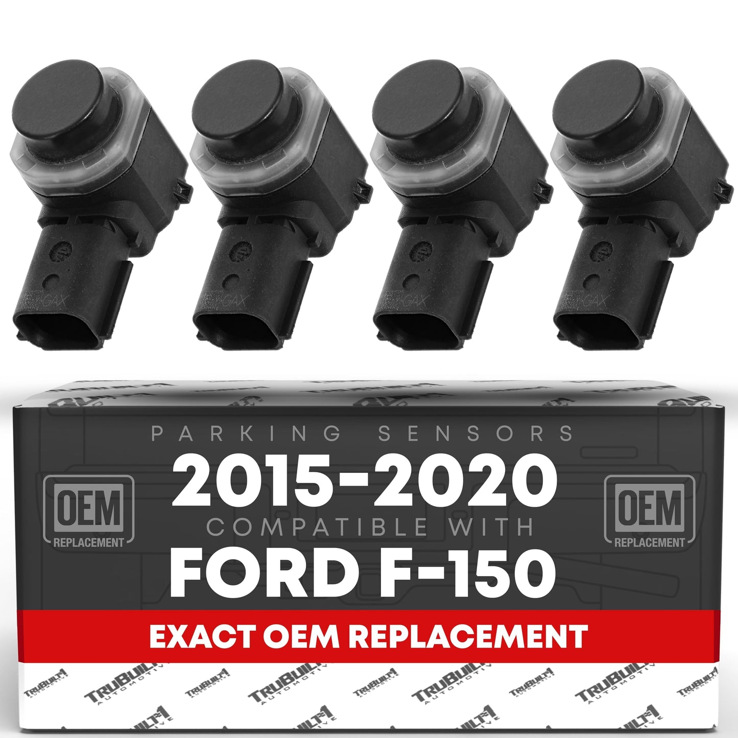 2015-2020 Ford F-150 Super Duty Car Parking Sensors 4 Pieces - Front or Rear Bumper Parking Aid Sensor Backup Reverse Parking Assist Kit