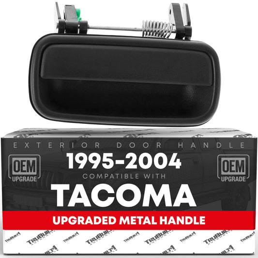 Toyota Tacoma Exterior Rear Driver Door Handle - Textured Black - Plastic - Rear Passenger Handle (Metal)