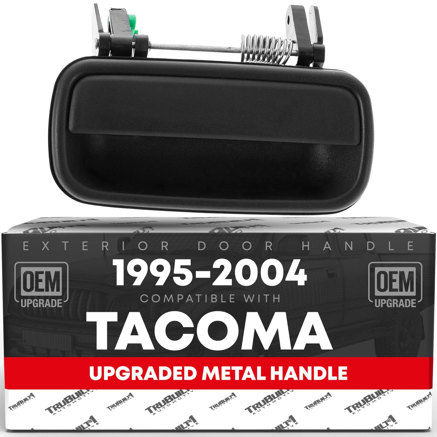 2001-2004 Toyota Tacoma Exterior Rear Passenger Door Handle Replacement - Textured Black Plastic - Rear Passenger Handle (Metal)