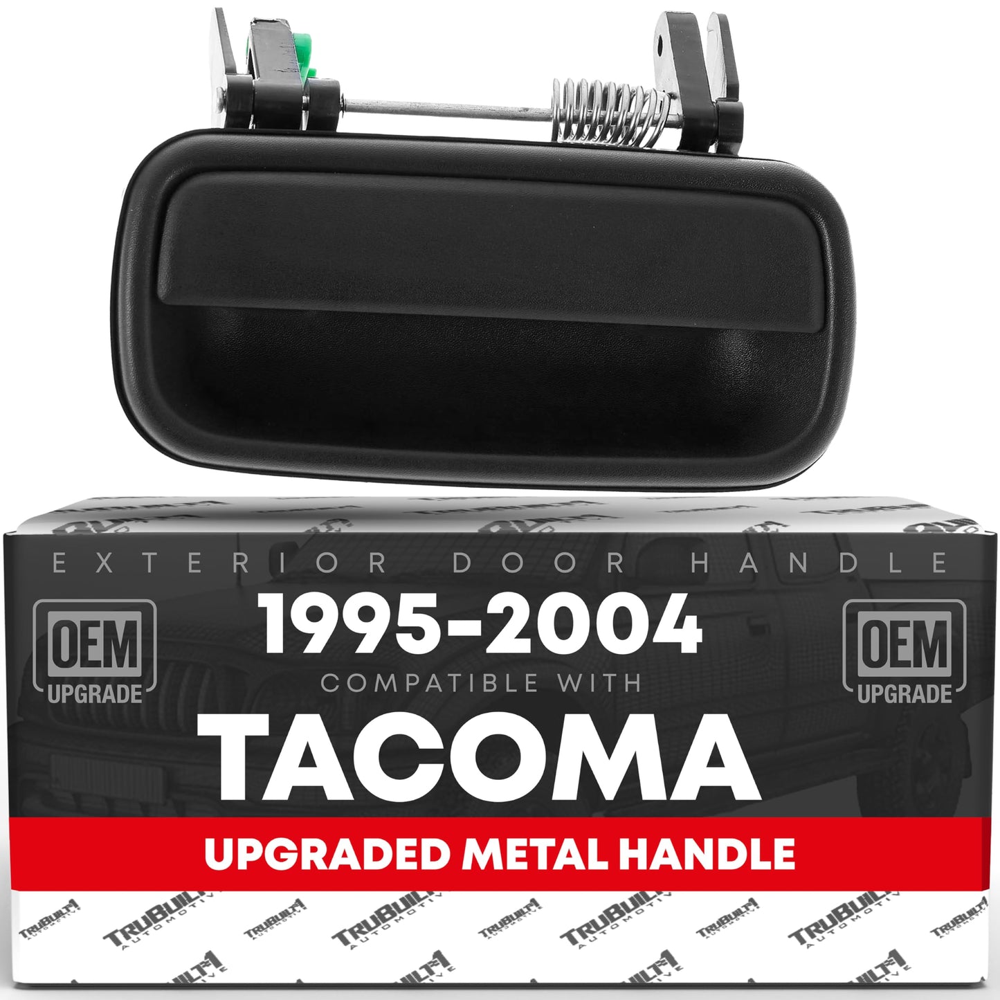 2001-2004 Toyota Tacoma Exterior Rear Passenger Door Handle Replacement - Textured Black Plastic - Rear Passenger Handle (Metal)