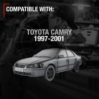 1997-2001 Toyota Camry Exterior Front Driver Door Handle Replacement - Smooth Black Plastic - Front Driver Door Handle