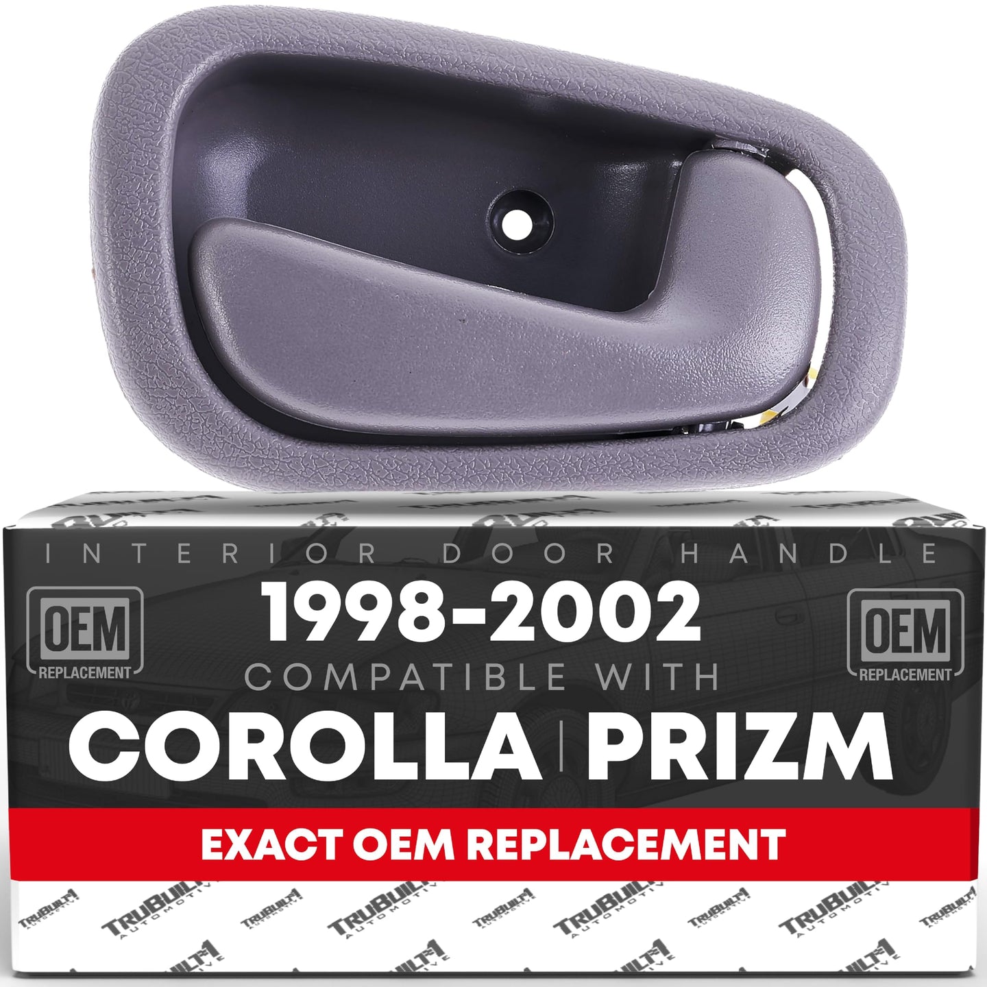 1998-2002 Toyota Corolla Interior Rear Passenger Door Handle - Light Gray Charcoal - Rear Passenger Side Handle