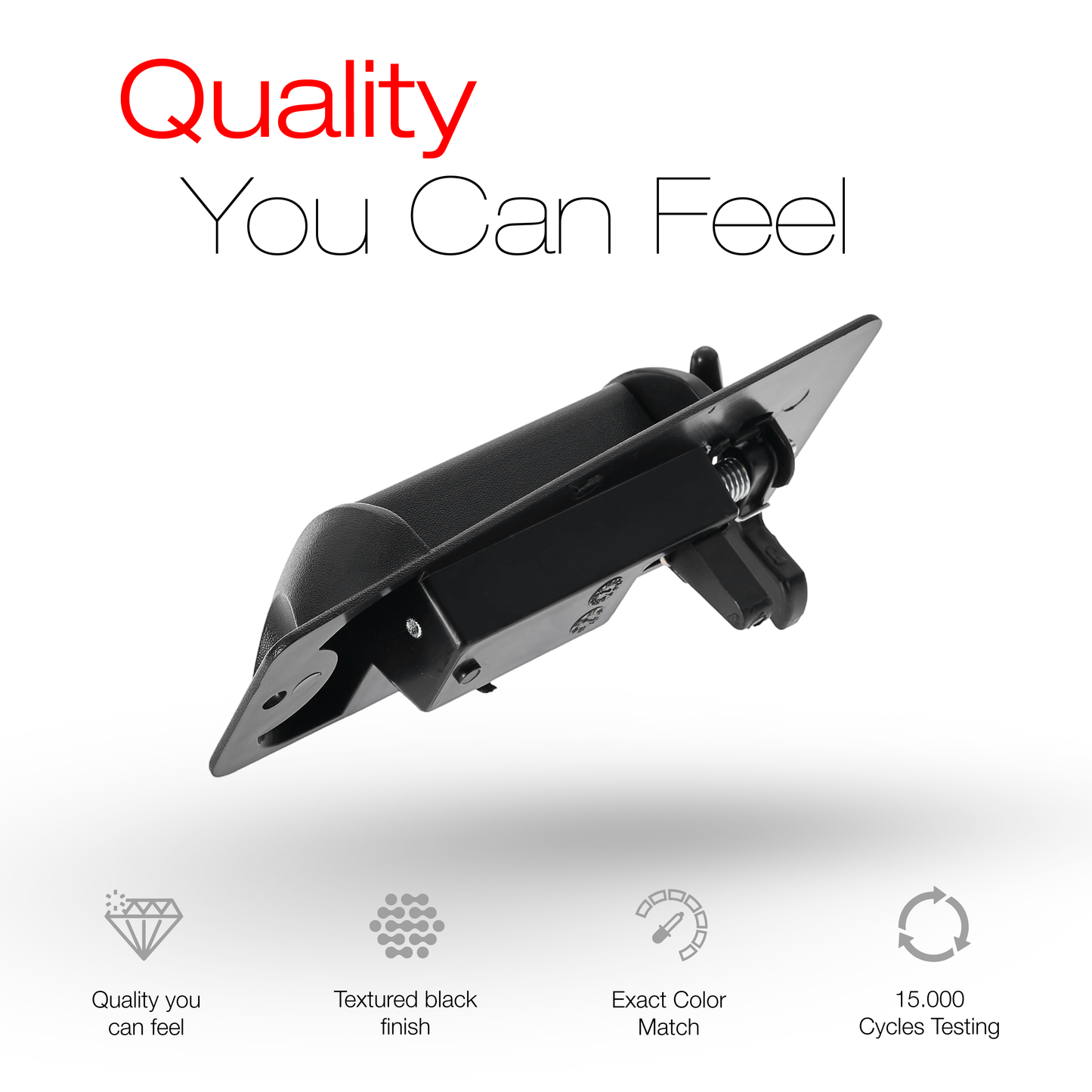 1999-2007 Chevrolet Silverado 1500 2500 3500 GMC Sierra 1500 2500 3500 Extended Cab Rear Passenger Door Handle - Right Side Ext Cab Handle (Plastic)