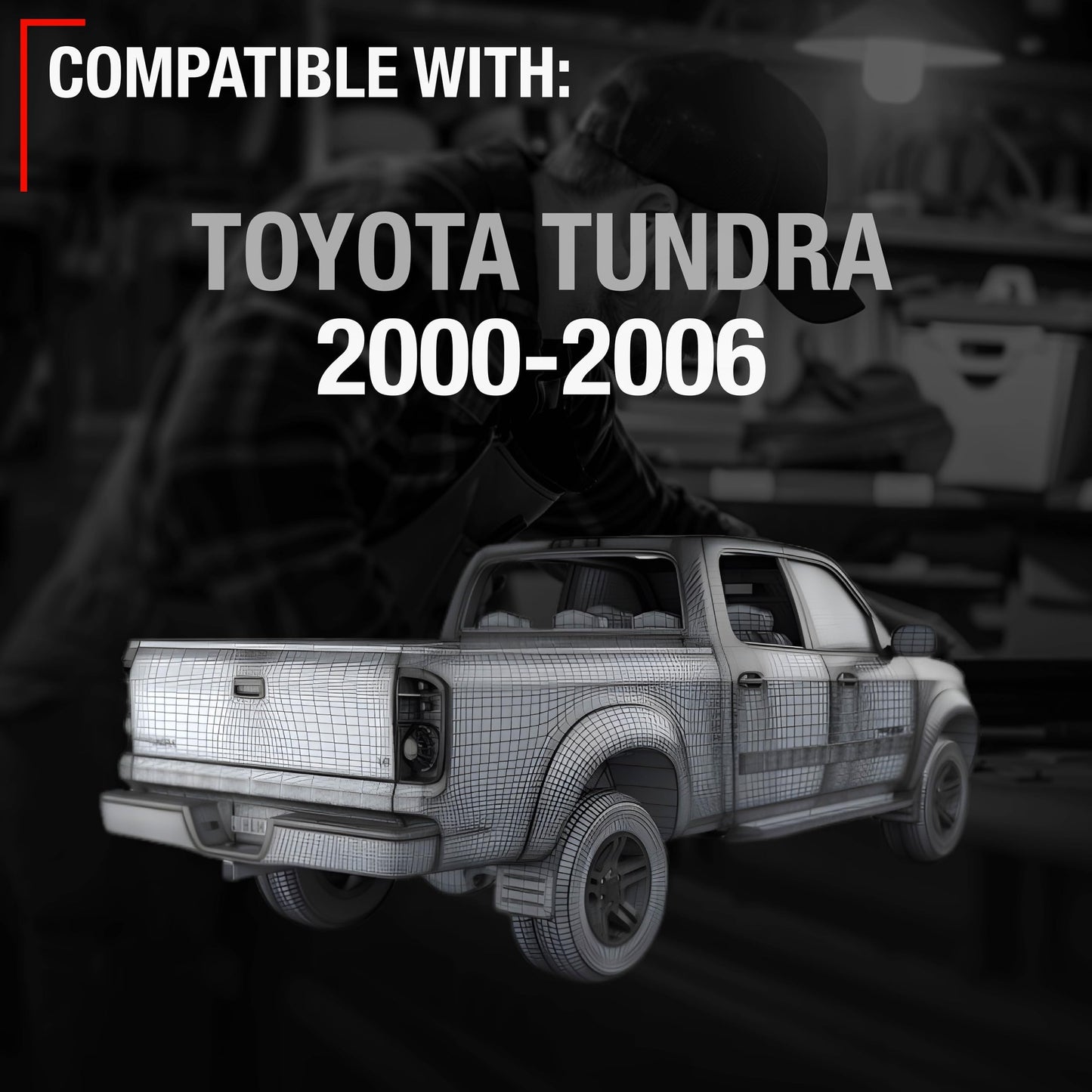 Toyota Tundra Tailgate Handle - Liftgate Latch - Smooth Black Plastic with Keyhole