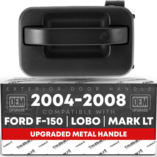 Ford F-150 Lobo Mark LT Rear Driver Door Handle - Upgraded Metal - Textured Black - 2004-2008 - Rear Driver Side Handle