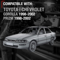 1998-2002 Toyota Corolla Interior Rear Driver Door Handle Replacement - Light Gray Charcoal Plastic - Rear Driver Side Handle