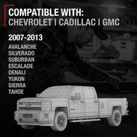 2007-2013 Chevrolet Avalanche Tahoe Suburban Sierra Silverado Cadillac Escalade GMC Denali Yukon Exterior Rear Driver Door Handle - Fine Silver Birch - Rear Driver Door Handle