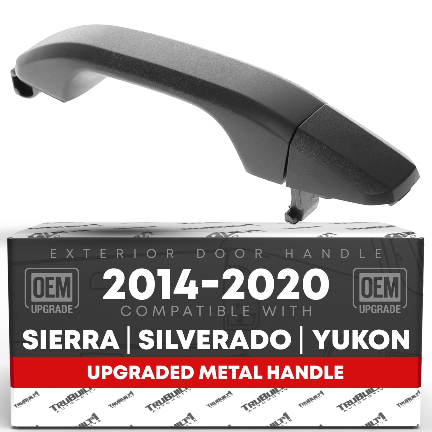 2014-2018 Chevrolet Silverado Rear Driver or Passenger Door Handle & Cover, Textured Black - Rear Driver or Passenger Side Handle
