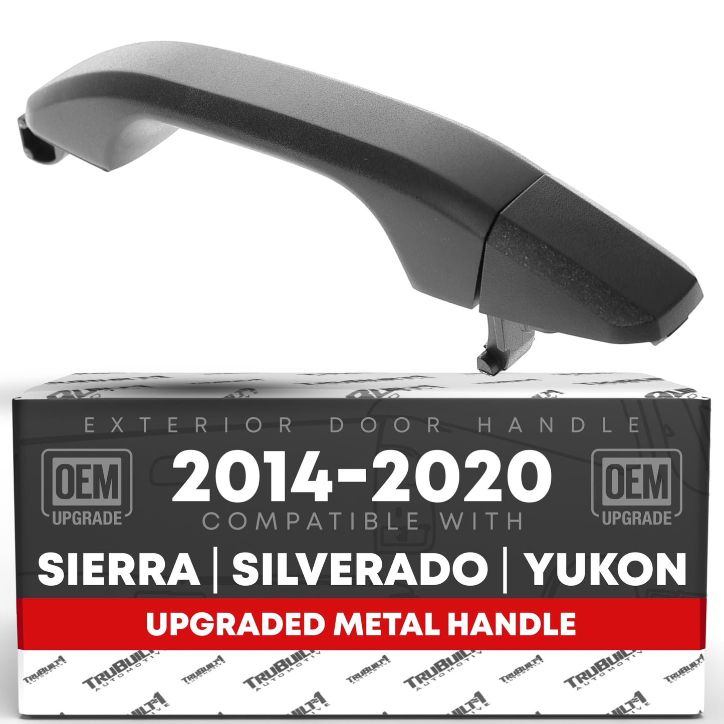 2014-2018 Chevrolet Silverado Rear Driver or Passenger Door Handle & Cover, Textured Black - Rear Driver or Passenger Side Handle