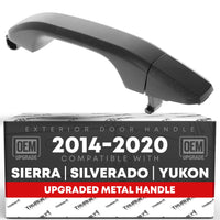 2014-2018 Chevrolet Silverado Rear Driver or Passenger Door Handle & Cover, Textured Black - Rear Driver or Passenger Side Handle