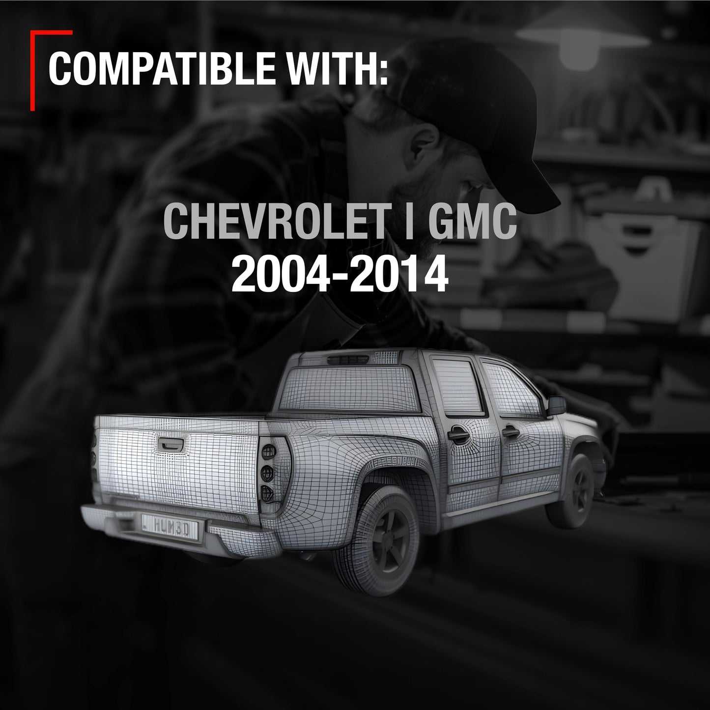 Chevrolet Colorado GMC Canyon Tailgate Handle - Textured Black - Plastic with Keyhole - Plastic Tailgate Handle
