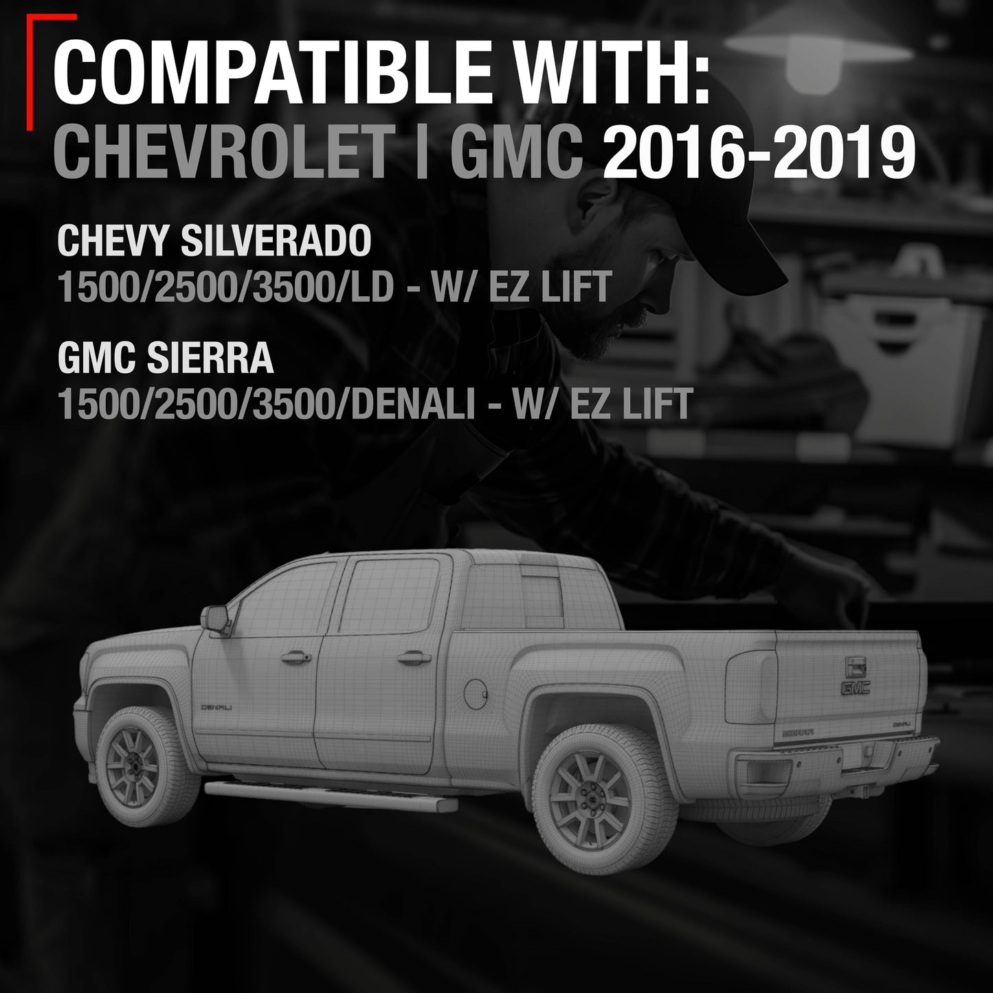 Chevrolet Silverado GMC Sierra Backup Camera - Reverse Park Assist - 2016-2019