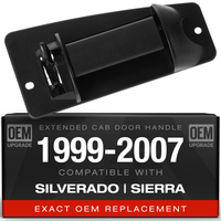 1999-2007 Chevrolet Silverado 1500 2500 3500 GMC Sierra 1500 2500 3500 Extended Cab Rear Passenger Door Handle - Right Side Ext Cab Handle (Plastic)