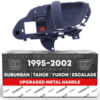 1995-2002 Chevrolet GMC C1500 K1500 C2500 K2500 C3500 K3500 C3500HD C5500 Suburban Interior Front/Rear Passenger Door Handle - Blue - Front & Rear Right Side
