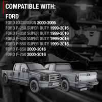 1999-2016 Ford F-250 F-350 F-450 F-550 F-650 Excursion Exterior Front or Rear Passenger Door Handle Replacement, Upgraded Metal - All Chrome - Front or Rear Passenger Side Handle