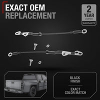 Chevrolet Colorado GMC Canyon Tailgate Support Cables - Rear Left & Right Metal Strap Set