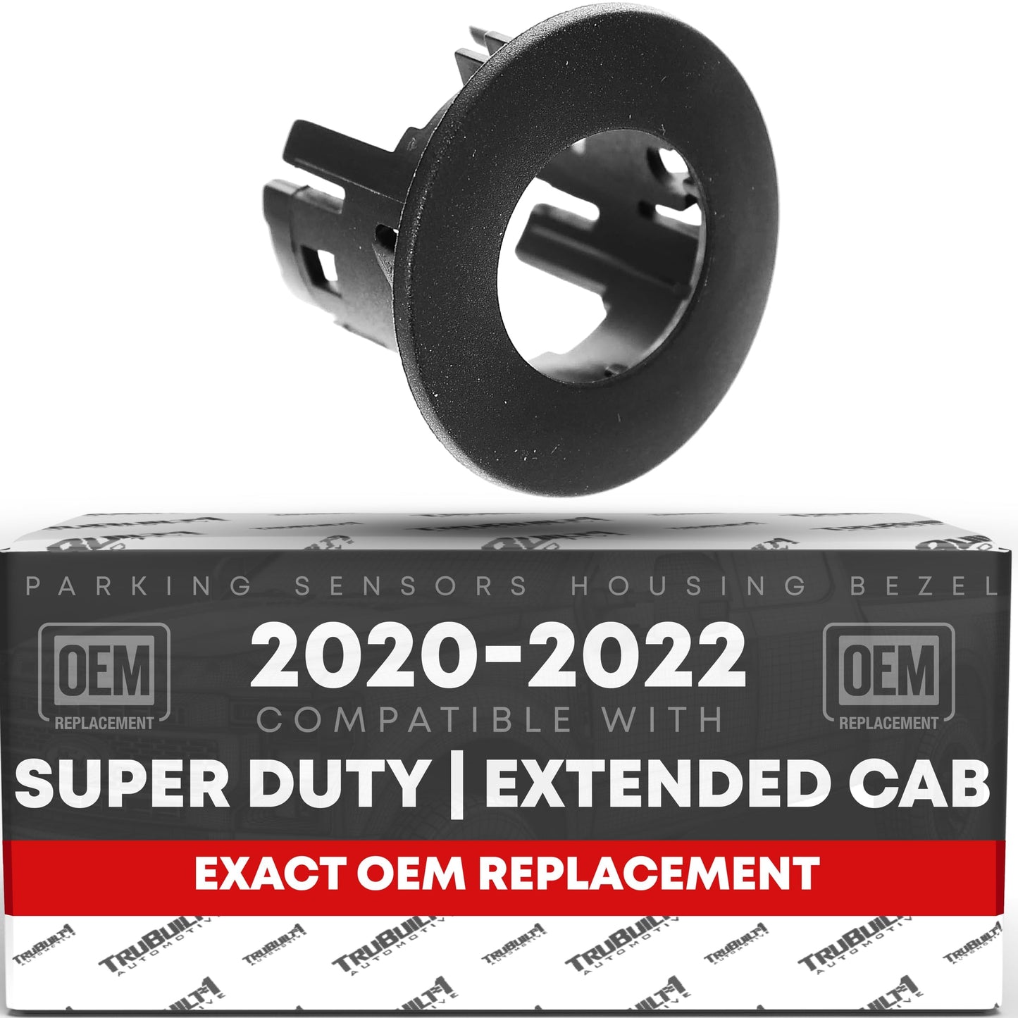 2020-2022 Ford F-250 F-350 Super Duty Crew Cab/Extended Cab Parking Sensors Housing Bezel, Interior Rear Passenger Side - Rear Bumper Parking Aid Sensor Bezel