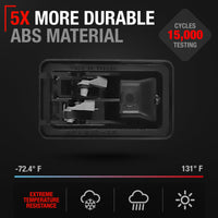 2003-2006 Jeep Wrangler Interior Front Passenger Door Handle - Textured Black Plastic - Passenger Door Handle