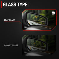 Driver Side Heated Side View Mirror with Integrated Turn Signal - Compatible with 2014-2019 Toyota Corolla - Power Heated, Turn Signal, Manual Folding - Paintable Textured Black - OEM 8794002F51C0 - Driver Side Mirror