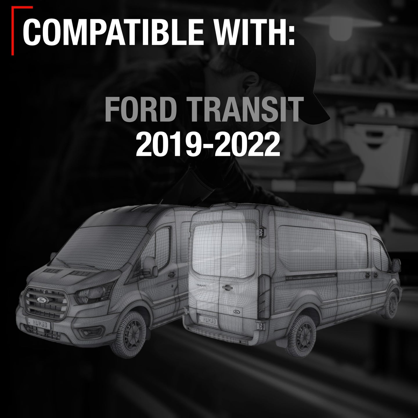 2019-2022 Ford Transit Car Parking Sensors - Front or Rear Bumper Parking Aid Sensor, Backup Reverse Parking Assist Kit