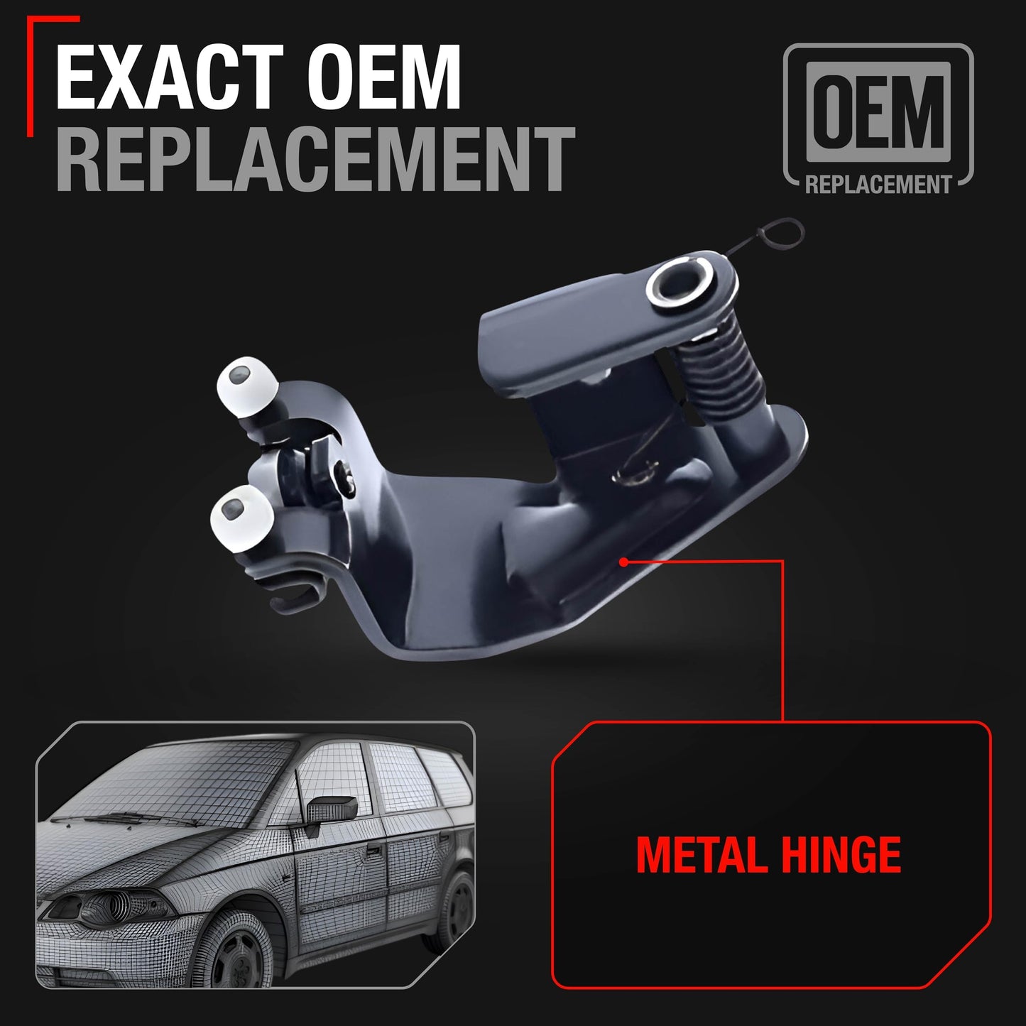 2005-2010 Honda Odyssey EX EX-L Touring Driver Side Sliding Door Roller Assembly Center Male Roller Upgraded Metal - Sliding Door Driver Side