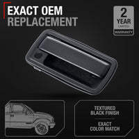 1998-2004 Chevrolet Blazer S10 GMC Jimmy Sonoma Envoy Isuzu Hombre Oldsmobile Bravada Exterior Front Passenger Door Handle - Textured Black - Front Passenger Door Handle