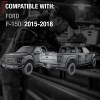 Ford F-150 Tailgate Handle - All Chrome - Upgraded Metal Latch Assembly with Keyhole - 2015-2018