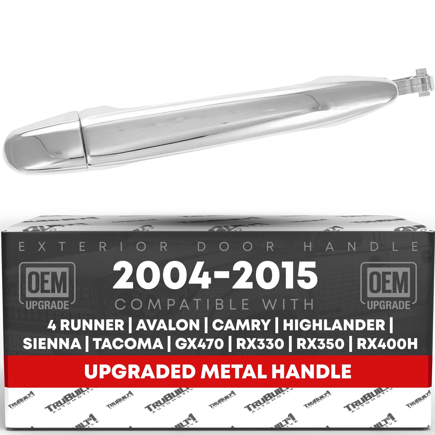 Toyota Tacoma Lexus GX470 Front Passenger Door Handle - All Chrome, Exterior Metal Upgrade - Front Passenger Side Handle
