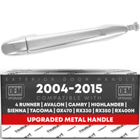Toyota Tacoma Lexus GX470 Front Passenger Door Handle - All Chrome, Exterior Metal Upgrade - Front Passenger Side Handle