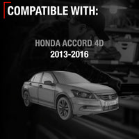 Honda Accord 4D Passenger Side Mirror - Manual Fold, Convex Glass, Smooth Black, Direct Fit Replacement - Passenger Side Mirror